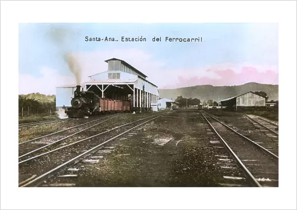 El Salvador - Santa Ana - Railway Station and Train yard