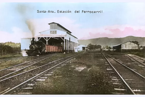 El Salvador - Santa Ana - Railway Station and Train yard