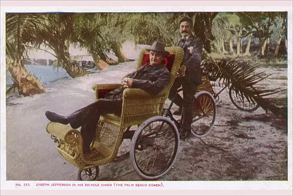 Joseph Jefferson in his bicycle Chair (The Palm Beach Coach)