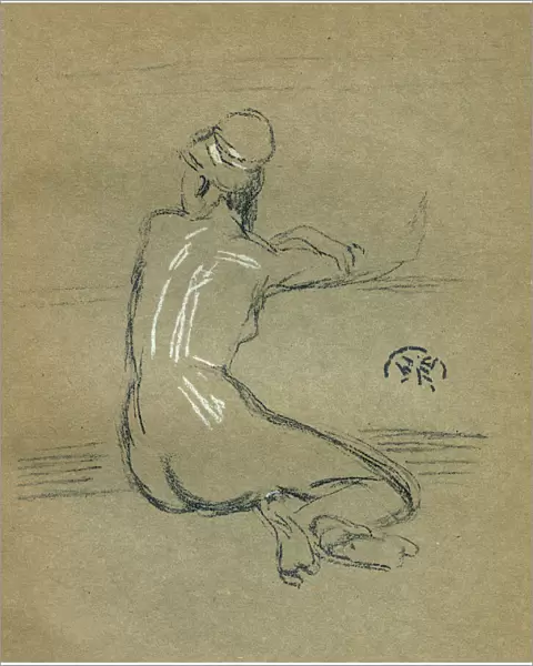 A Nude study by James Abbott McNeill Whistler