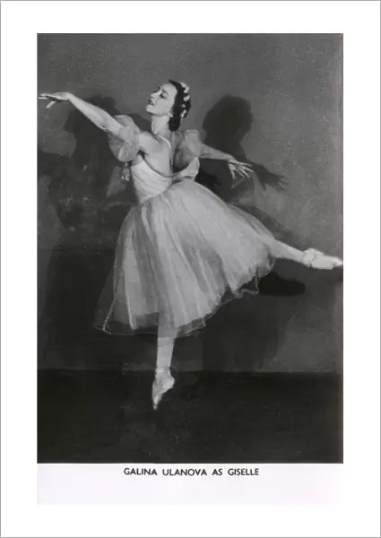 Galina Ulanova, Russian Ballerina as Giselle