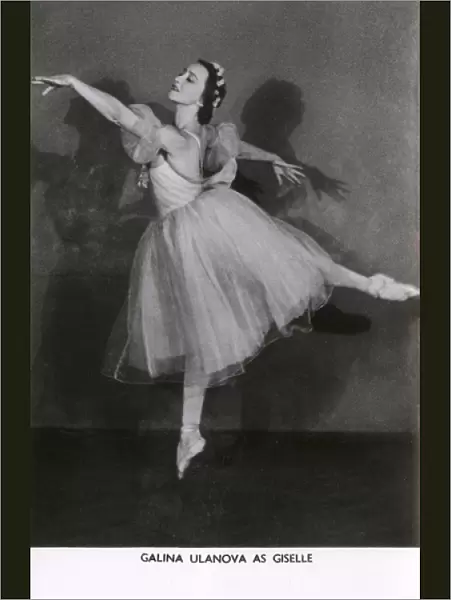 Galina Ulanova, Russian Ballerina as Giselle