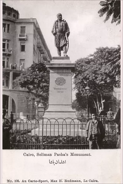 Statue of Soliman Pasha al-Faransawi at Cairo, Egypt