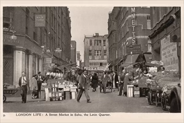 London Life: A Street Market in Soho, the Latin Quarter