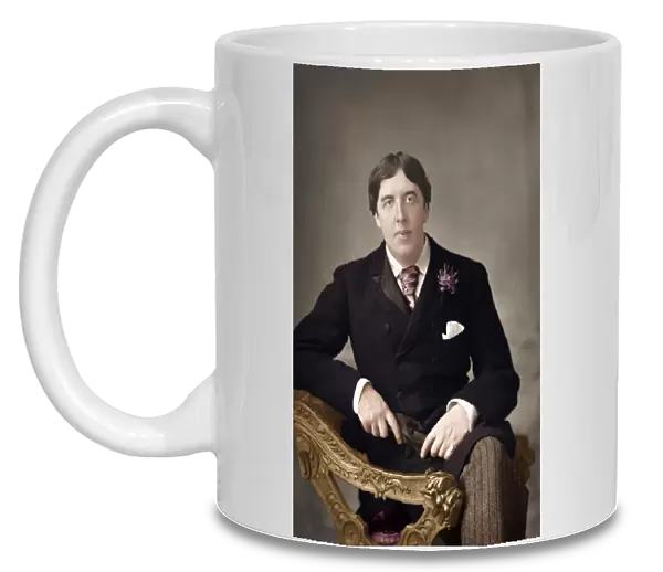 Portrait of Oscar Wilde - Irish Playwright sitting in chair