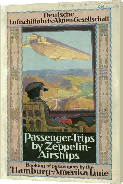 Front cover of Passenger Trips by Zeppelin Airships, c1911