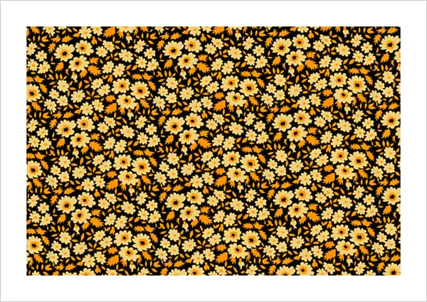 Repeating Pattern - Yellow Flowers