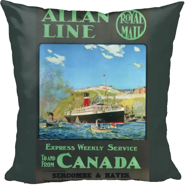 Allan Line to Canada poster