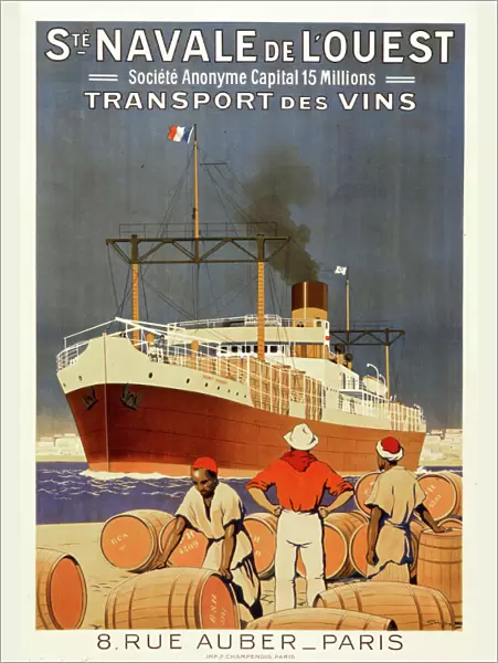 Wine shipping poster