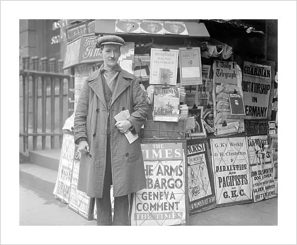 Newspaper Seller 1933