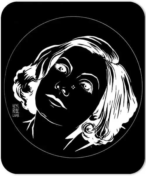 Greta Garbo, optical illusion illustration