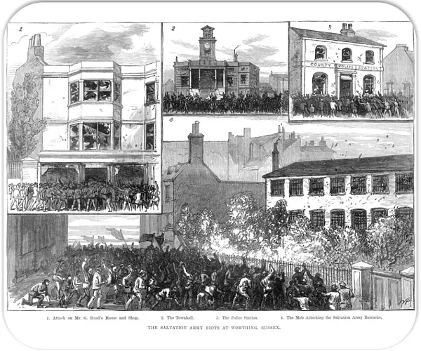 The Salvation Army Riots at Worthing, Sussex