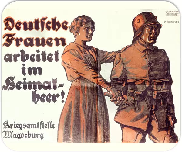 German propaganda poster, WW1