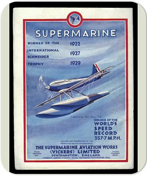 Supermarine aeroplane, Rolls-Royce S. 6