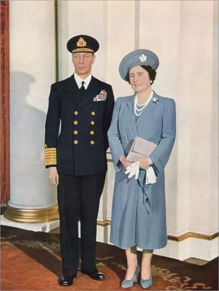 King George VI and Queen Elizabeth, special ILN photo, 1942