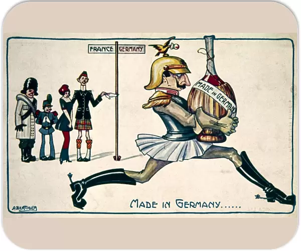 Anti-German cartoon, Made in Germany, WW1