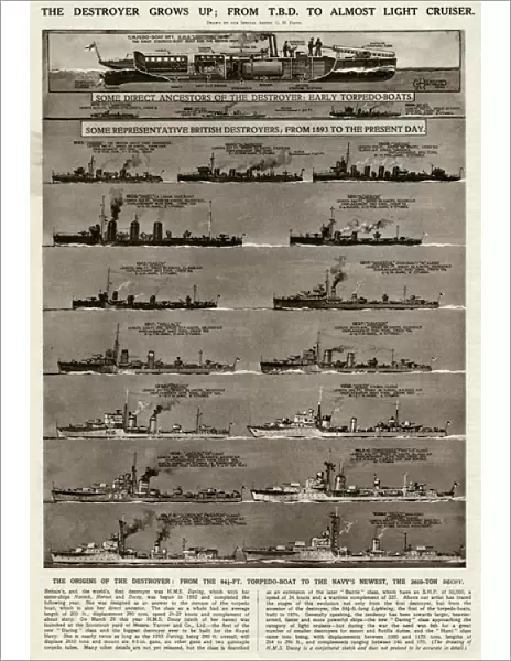 British destroyers by G. H. Davis