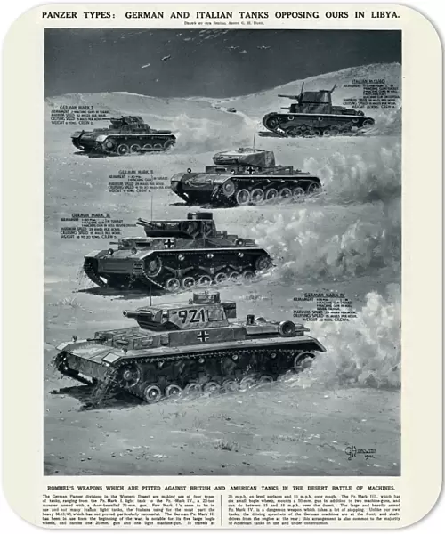 German and Italian tanks in Libya by G. H. Davis