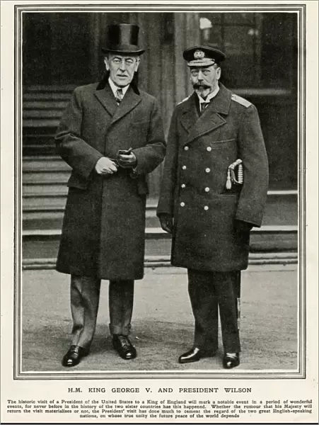 President Wilson visiting George V