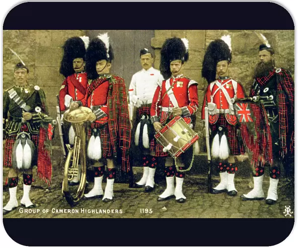 A group of Cameron Highlanders