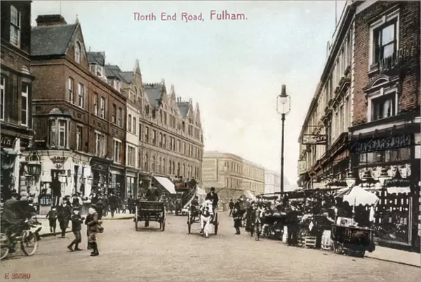 Street view of North End Road, Fulham, SW London