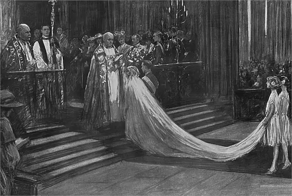Royal wedding, 1923 - ceremony in the Abbey