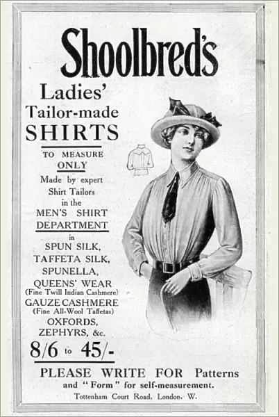 Advertisement for Shoolbreds ladies shirts