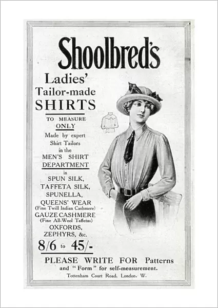 Advertisement for Shoolbreds ladies shirts