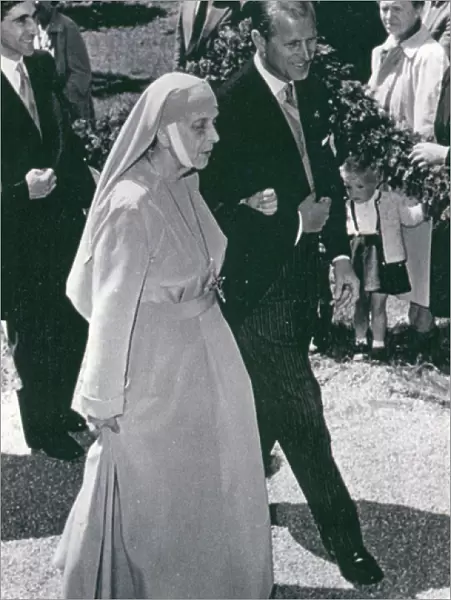 Prince Philip with his mother, Princess Alice of Greece