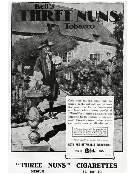 Advertisement for Three Nuns tobacco