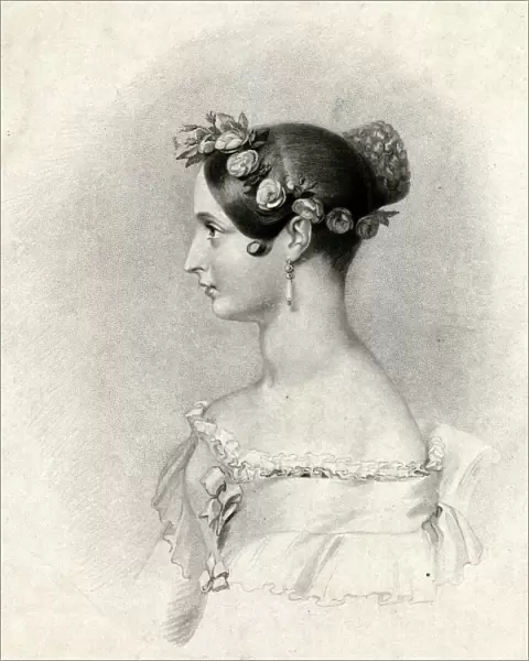 Queen Victoria - Portrait in profile from 1837
