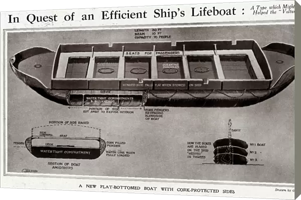 An efficient ships lifeboat by G. H. Davis