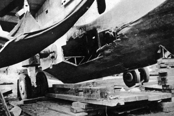 Corsair flying boat damage
