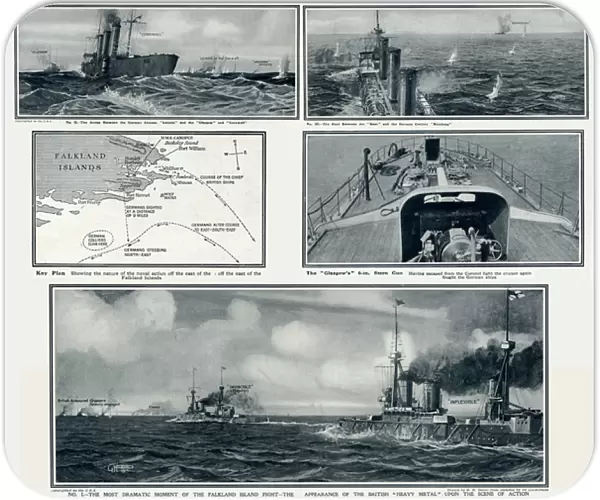Battle of the Falkland Islands by G. H. Davis