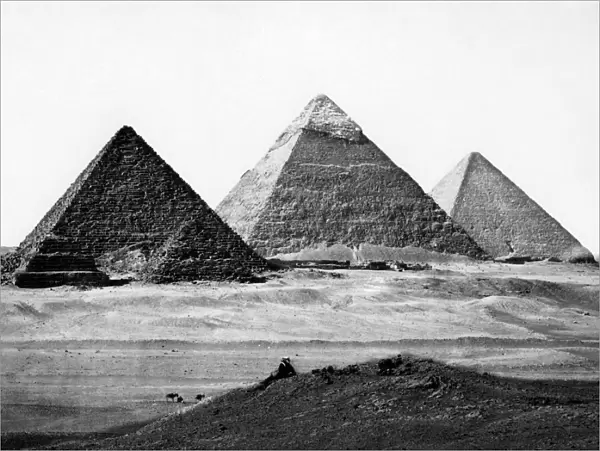 Three pyramids, Egypt