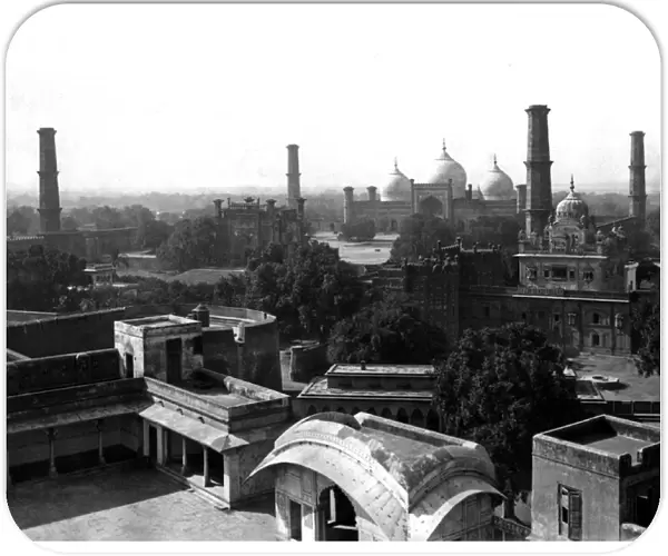 View from the Palace, Lahore, Punjab (now Pakistan)