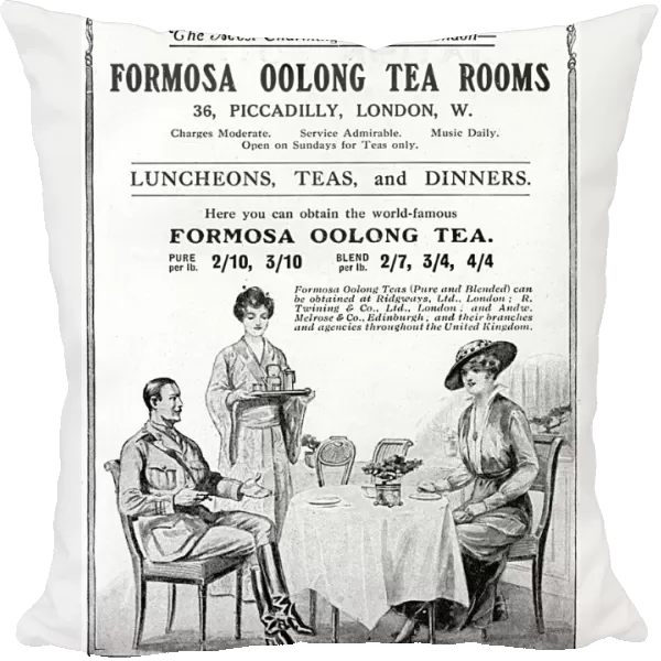 Formosa Oolong Tea Rooms advertisement, 1916