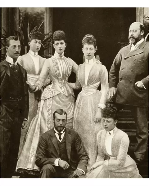 Prince Edward & Alexandra of Denmarks five children 1891