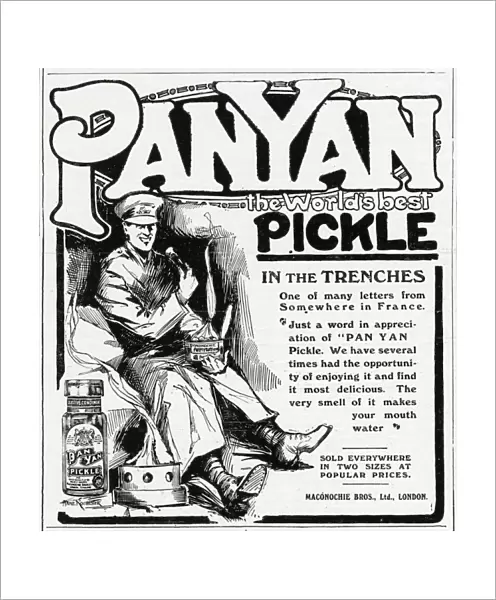 Advertisement for Pan Yan Pickle, WW1
