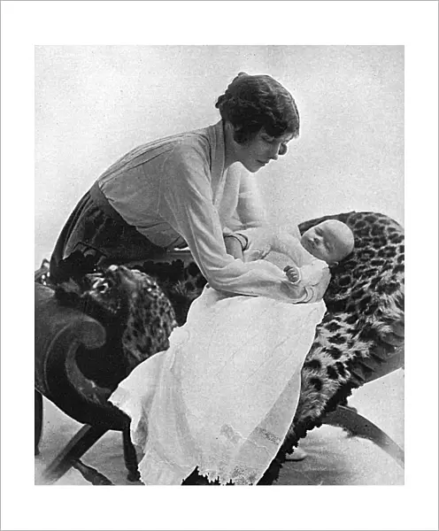 Lady Loughborough (Sheila Chisholm) with her baby