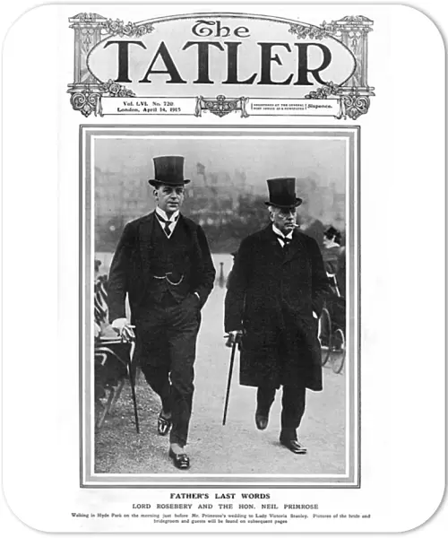 Tatler cover, Lord Rosebery & Hon. Neil Primrose