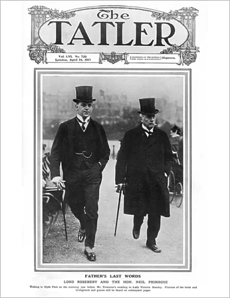 Tatler cover, Lord Rosebery & Hon. Neil Primrose