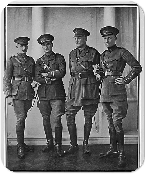 Captain Critchley and his three sons, WW1