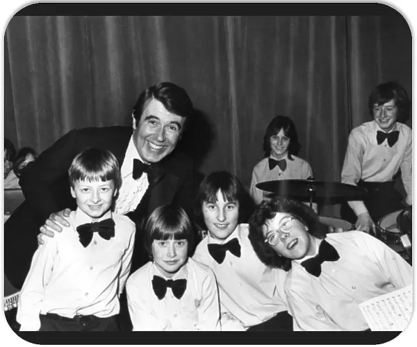 Leslie Crowther with Junior Band, St Ives, Cornwall