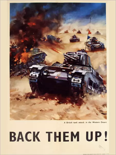 WW2 poster, Back Them Up