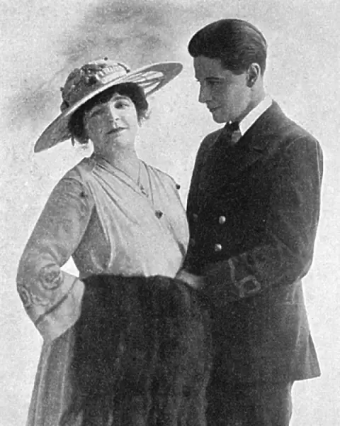 Madame Novello Davies & her son, Ivor Novello