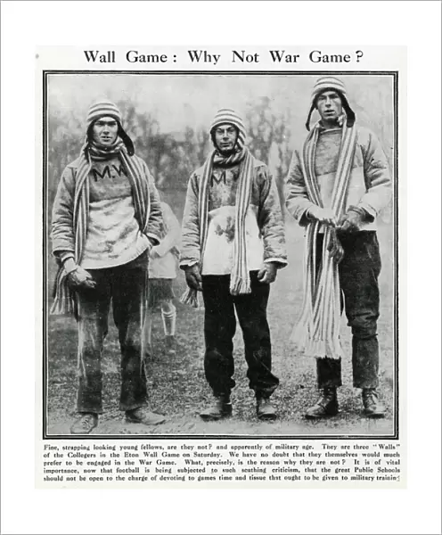 Wall Game: Why Not War Game? WW1