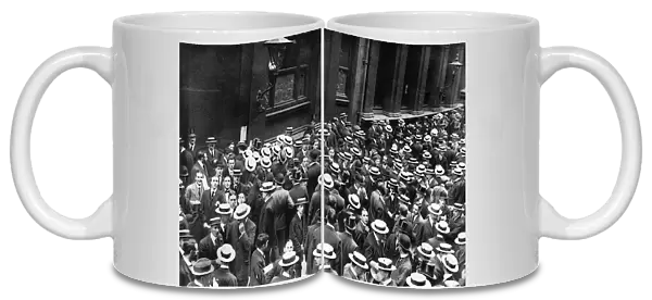 Closing of the Stock Exchange in London at the start of WWI