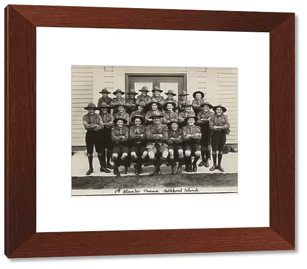 Group photo, 1st Stanley Scout Troop, Falkland Islands