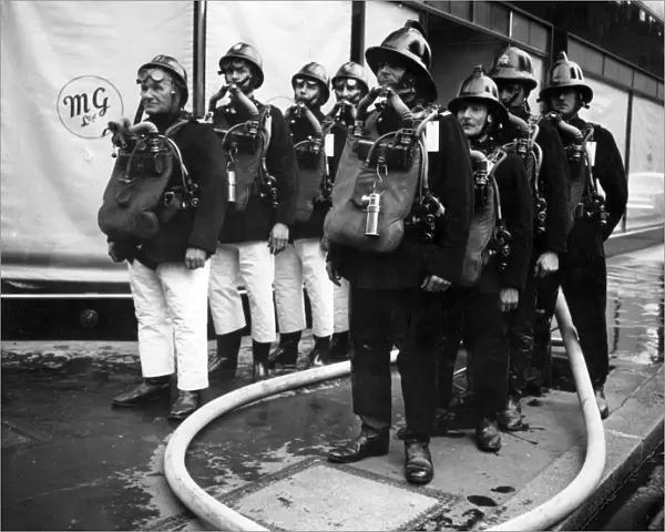 Firefighters at Middlesex Street, Aldgate, E1